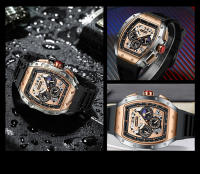 Reloj Deportivo Para Hombre 2024 LIGE Marca Top Lujo Reloj Militar Impermeable Cronógrafo De Cuarzo De Lujo Con Manos Luminosas Y Fase De La Luna - details 7