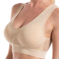 Sujetador Deportivo Para Mujer Talla Extra Grande Hasta 6XL Algodón Transpirable Shockproof Para Gimnasio Running Yoga - details 1