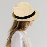 Sombrero De Sol Unisex Estilo Británico Para Exteriores Sombrilla De Playa De Paja Protección Solar Amplia Para Hombres Y Mujeres Verano - details 0