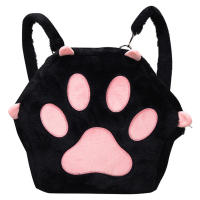 Mochila De Peluche Con Patas De Gato Lindo Para Niñas Con Correas Ajustables Y Cierre De Cremallera Estilo Kawaii Para Mujeres Y Niñas - details 6