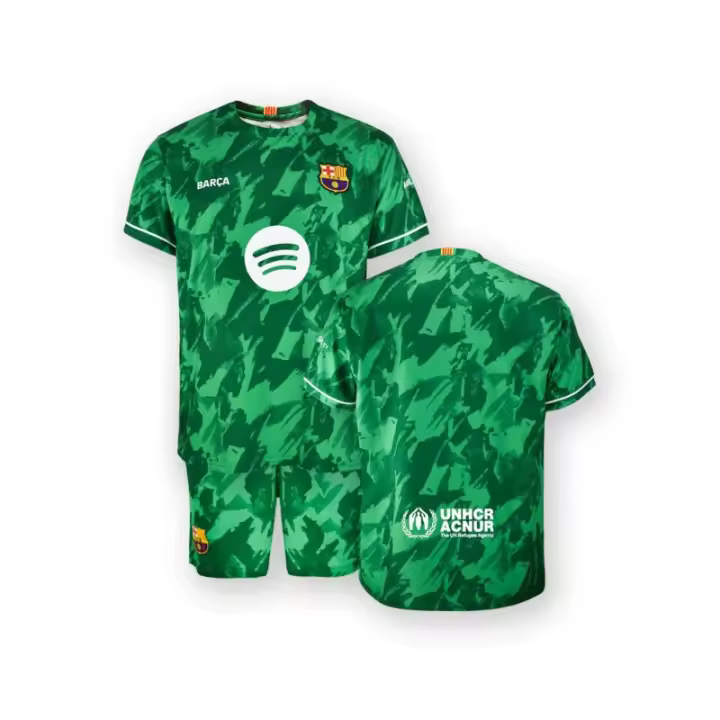 Conjunto Portero Fútbol Club Barcelona Primera Equipación Infantil Producto Oficial camiseta pantalón - 1