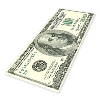ALFOMBRA FELPUDO GIGANTE 3,5 metros x 50cm Ancho ESTAMPADO DE BILLETE DE DÓLAR  Antideslizante 100% Poliéster- SpazioLuzio - details 0