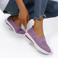 Zapatos de mujer de talla Grande, Nuevos, de Primavera y Verano, Planos, informales, de Malla transpirable, Con Suela Gruesa, Deportivos e informales. - details 1