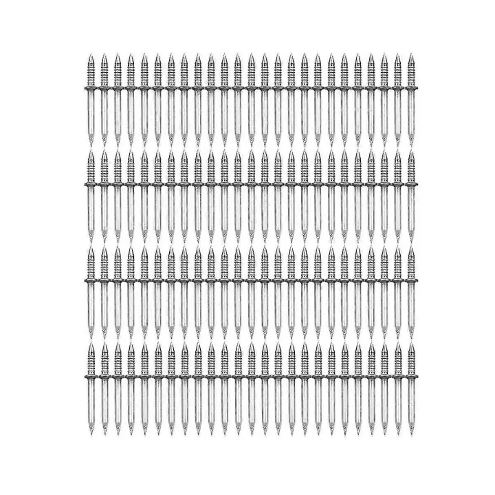 Bordo de Madera 200 piezas de Doble Cabeza Borda de Hilo de uñas sin Costura sin Rastro de uñas Oveja cuerno de uñas - 1