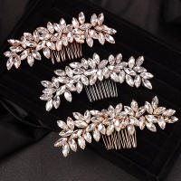 Peine De Novia Con Cristales De Rhinestone En Rosa Oro Y Plata Accesorio De Cabello Para Mujer Joyería De Cabeza Para Boda - details 5