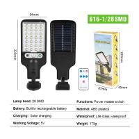 Lámpara De Pared Solar LED 108COB Para Exterior Con Sensor De Movimiento 3 Modos De Iluminación Seguridad Para Jardín Patio Camino Jardín - details 12