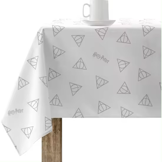 BL BELUM  Mantel resinado (tacto plastificado) cma ntimanchas modelo Deathly Hallows 04; mantel NO hule; mantel de algodón - Mantel Elegante Made By BL BELUM - Mantel No traspasan Líquidos Made Spain - 1