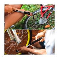 Gifort Mini Bomba para Bicicleta, 160 PSI Bomba de Mano Portátil de Aluminio Alta Presión con Manómetro y Aguja para Todos Bicicleta Pelota, Adecuada para Válvulas Presta,Dunlop y Schrader - details 2