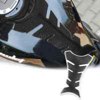 Banner - Protector deposito moto universal fibra de carbono negro