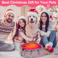 Pad De Olfateo Para Perros De Terciopelo Lavable Y Plegable Juego Lento De Alimentación Tapete De Entrenamiento Para Perros Interactivo - details 13