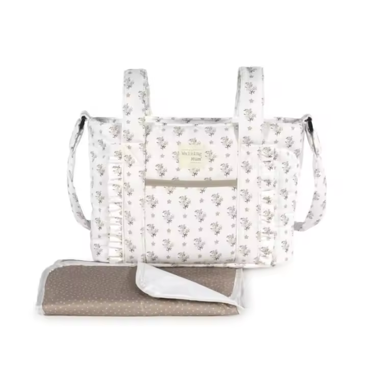 Bolsa Crossbody Walking Mum Botton Flores - 1