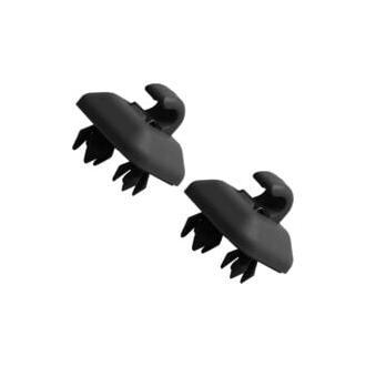 Sollbry - 2 clips para visera interior (8U0857562A), gancho de plástico para colgar visera, compatible con A1, A3, A4L, A5, A6L, A7, Q3, Q5, Q7, TT, 8E0857563A, color negro