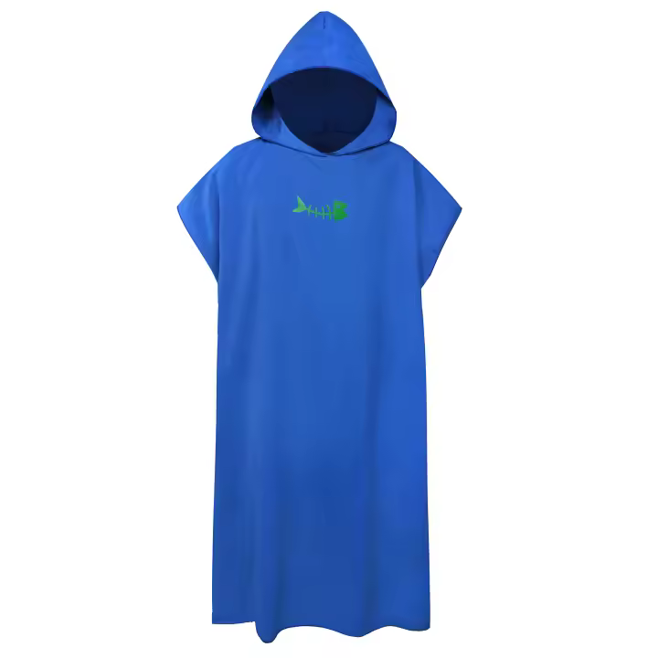 Poncho De Playa Con Capucha Para Adultos Toalla De Baño De Microfibra Toalla De Natación Wetsuit Toalla Cambio Surf - 1