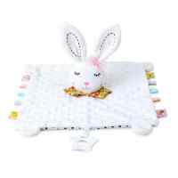 Manta de Seguridad para Bebés, Mantita de apego bebé, Dudus Bebe, Toalla para bebés, Mantita de apego bebé, Regalos Bebes, 100% Poliester, 26x27cm (Conejo) - details 1