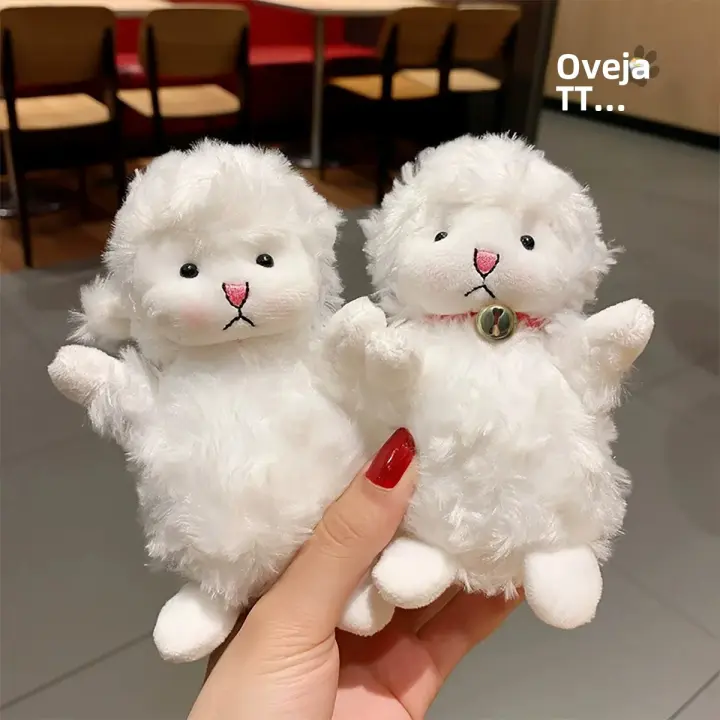 Juguete De Peluche Para Perros De Tamaño Pequeño Y Medio Con Campana De Oveja Furry Interactivo Para Aliviar La Aburrición - 1
