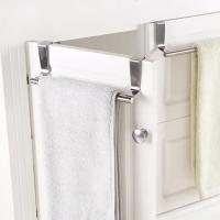 Rack De Toalla De Acero Inoxidable 1PC Soporte Colgante Para Puerta Baño Cocina Armario Herramienta De Almacenamiento Fácil Instalación - details 1