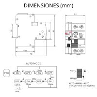Interruptor Diferencial Auto Rearmable Superinmunizado 2P 40A 30mA 6Ka. Diferencial Rearme Automático Clase A. Disyuntor Reconexión Automática Super Inmunizado. RCCB - details 0