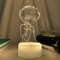 Lámpara Nocturna LED 3D Anime Hunter X Hunter Killua Decorativa Para Dormitorio Regalo De Cumpleaños Luz Nocturna Acrílica Cute - details 14