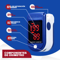 Oximetro Profesional De Dedo Soulcare - Medidor De Oxígeno - Frecuencia Cardiaca - Sin Agujas - Sensor - details 2