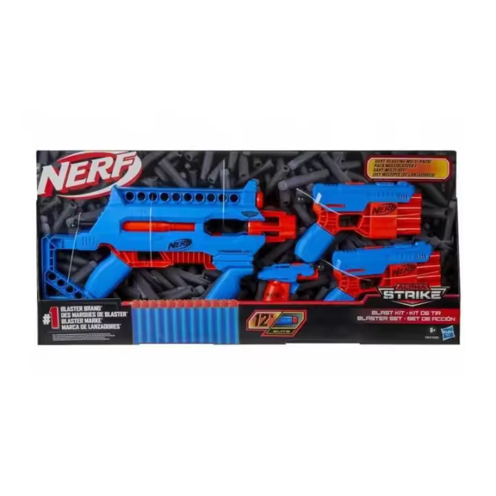 PACK 4 NERF ALPHA STRIKE SET ACCION DE HASBRO - 1