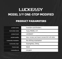 LUCKEASY Guardabarros Traseros Para Tesla Model Y 2020-2024 Kit De Faroles De Barro Accesorios De Modificación De Coche Material TPE - details 20