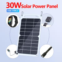 Panel Solar Portátil 30W Con Salida USB-C 5V Carga Rápida Y Segura Para Baterías Y Teléfonos Uso Exterior Camping Hogar - details 2