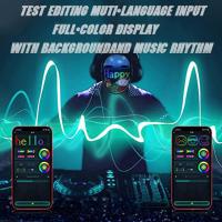 Bluetooth APP Control Smart LED Face Masks Programmable Change Face DIY Photoes For Party Display LED Light Mask For Halloween Carnival - details 7