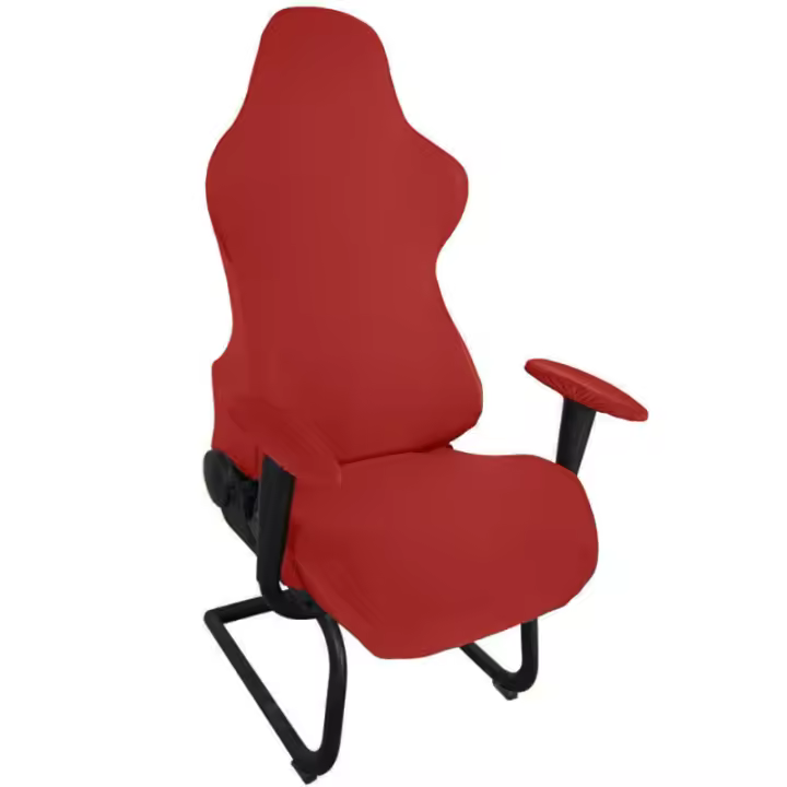 Cubierta De Silla De Juego Y Oficina Ergonómica En Poliester Para Sillas De Carreras Y Repostaje De Computadora - 1