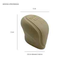 Banner - Funda Pomo cambios marcha coche silicona suave 6 marchas beige