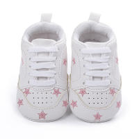 Meckior Zapatos Para Bebés Nuevos Estrellas Casuales Antideslizantes Suaves Impresión Bajo La Pared De Cierre De Lazo PU Suela De Goma Para Primera Marcha De Niñas 0-18 Meses - details 8