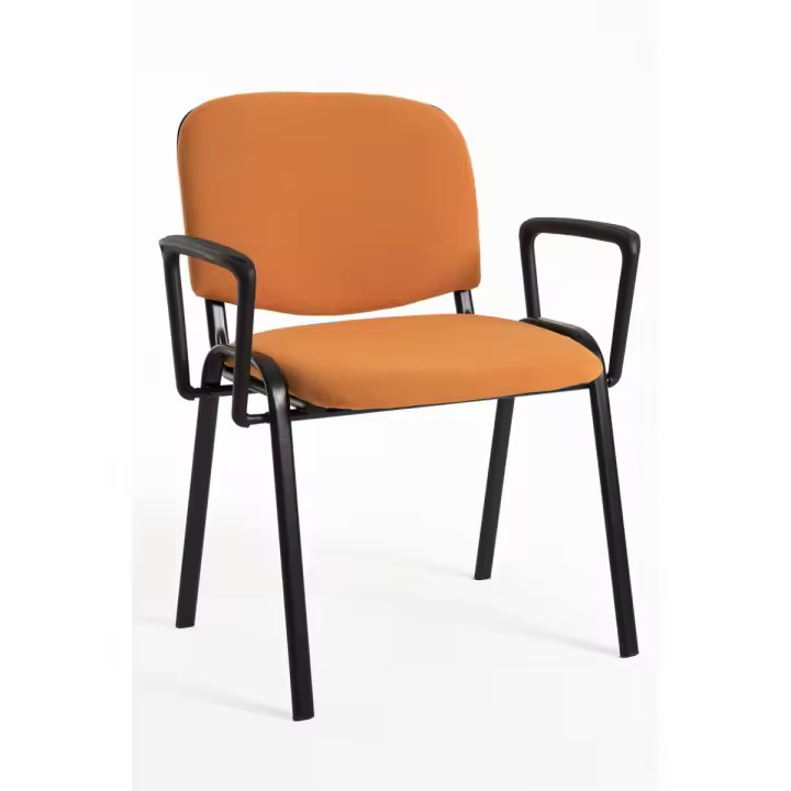 Pack 4 Sillas Ofis con Brazos - Naranja - 1