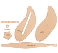 Plantillas De Papel Kraft Para Manualidades De Cuero DIY Set De Billeteras/Lámparas De Hojas/Petaleras Con Agujeros Para Costura - details 0