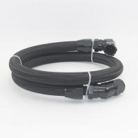 Tubo De Aceite De Automóvil AN4 AN6 AN8 AN10 De Nylon Y Acero Braided Para Enfriador De Aceite Gasolina Longitud Personalizable De 1M - details 1