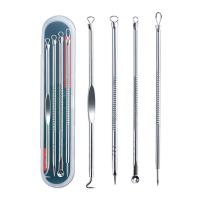 Juego Profesional De 4 Agujas Para Extraer Puntos Negros Y Blanquecinos De La Piel De Acné Herramienta De Limpieza Facial Profunda En Acero Inoxidable - details 7