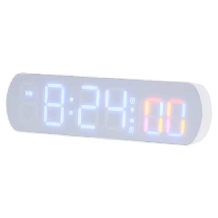 Reloj Despertador Digital LED Reloj de Mesa Rectangular with Display de Temperature y Humedad - 1