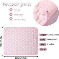 Alfombrilla Refrescante para Mascotas, Manta Refrigerante Perro, Cama Frio Animales Colchon Mascotas para Verano, Disponible en rosa o azul con M / L / XL - details 2