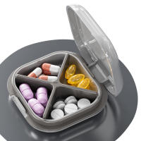 Organizador de píldoras, Caja de Medicina portátil de viaje para Suplementos de vitaminas, soporte para píldoras al Aire Libre - details 0