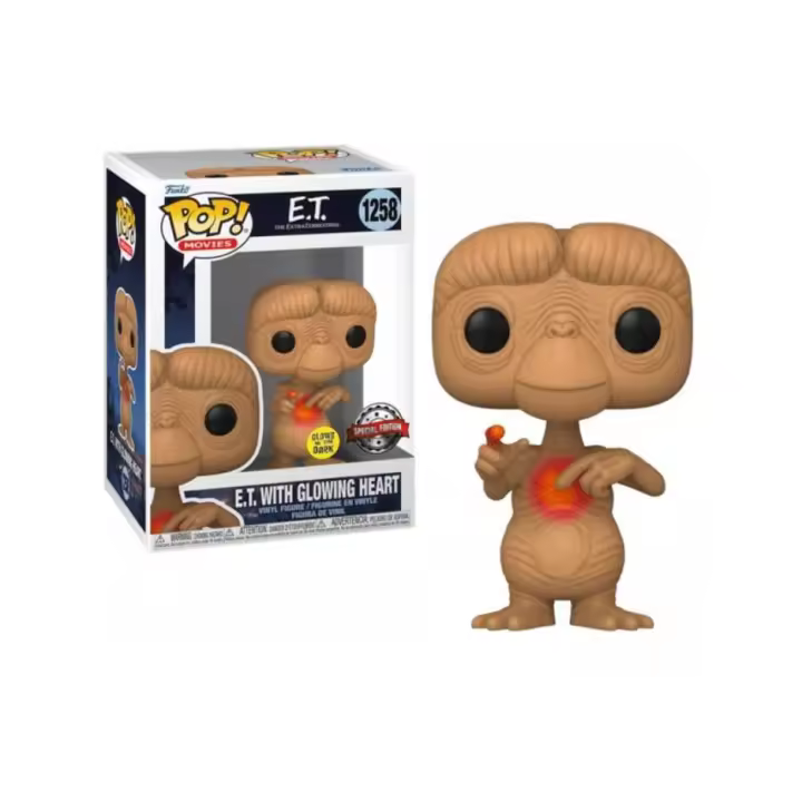 Funko Pop E T With Glowing Heart Glows Special Edition 1258 - 1
