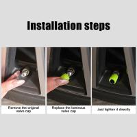 4pcs Tapones De Válvula Luminosos Para Neumáticos De Coche Universal Para Motocicleta Y Bicicleta Accesorios Decorativos Para Ruedas - details 16