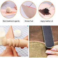 Kit De Herramientas Para Manualidades En Cuero Profesional DIY Set De Punzón Y Costura a Mano Con Groover De Sillín Accesorios Para Trabajo De Cuero - details 5