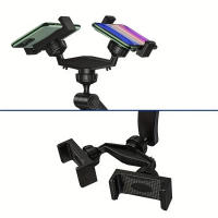 Soporte De Teléfono Para Coche Universal Con Cabeza De Bola De 17mm Adaptador De Longitud Para Conectar 2 Móviles Accesorio De Modificación Color Negro - details 4