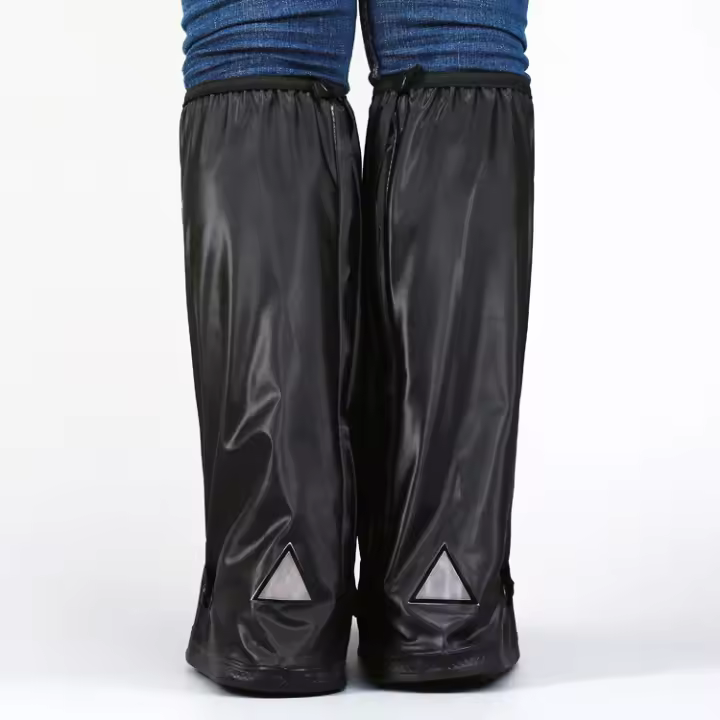 Cubrezapatos Impermeables Para Adultos Estilo Banda Terciopelo Antideslizante Cubierta De Lluvia Para Viajes Al Aire Libre - 1