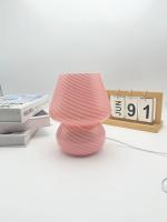 Lámpara De Mesa Para Niña Lámpara De Noche LED En Forma De Setas Decoración De Habitación Lámpara De Escritorio De Vidrio Iluminación Moderna Para Dormitorio Y Sala De Estar - details 6