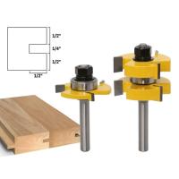 Juego de cuchillos para ranurar y lengüeta, vago de 8mm, longitudinal de La hoja en pulgadas, herramienta de Madera en forma de T - details 0
