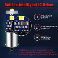 2Pcs BA9S LED Bombilla T4W Canbus Luz Interior De Coche Lámpara De Matrícula Lectura Doméstica 12V Blanco Rojo Amarillo Azul - details 3
