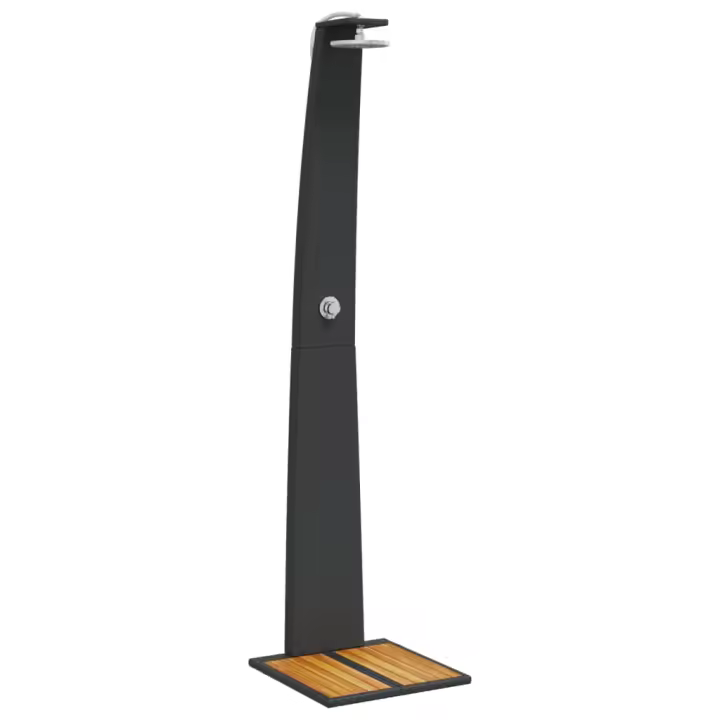 vidaXL Ducha de Exterior para Piscina Mueble Ratán PE Madera Acacia Color Beige,  Gris,  Negro y mas - 1