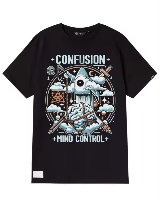MIND CONTROL BLACK TSHIRT - 1