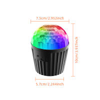 Lámpara De Escenario Dinámica Multicolor LED Para Interior Mini Bola Mágica Decorativa Luz Nocturna De Ambiente Disco - details 4