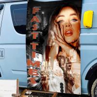 Bandeera De Cumpleaños Con Diseño De Banderas Grande De Sabrina Carpenter Decoración Interesante Para Fiesta De Cumpleaños Banner De Poliéster Tamaño Variado - details 9