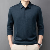 Camisa Polo Para Hombre Casual Larga Con Insignia De Color Sólido Moda Transpirable Cómoda Versátil Top Para Negocios - details 9